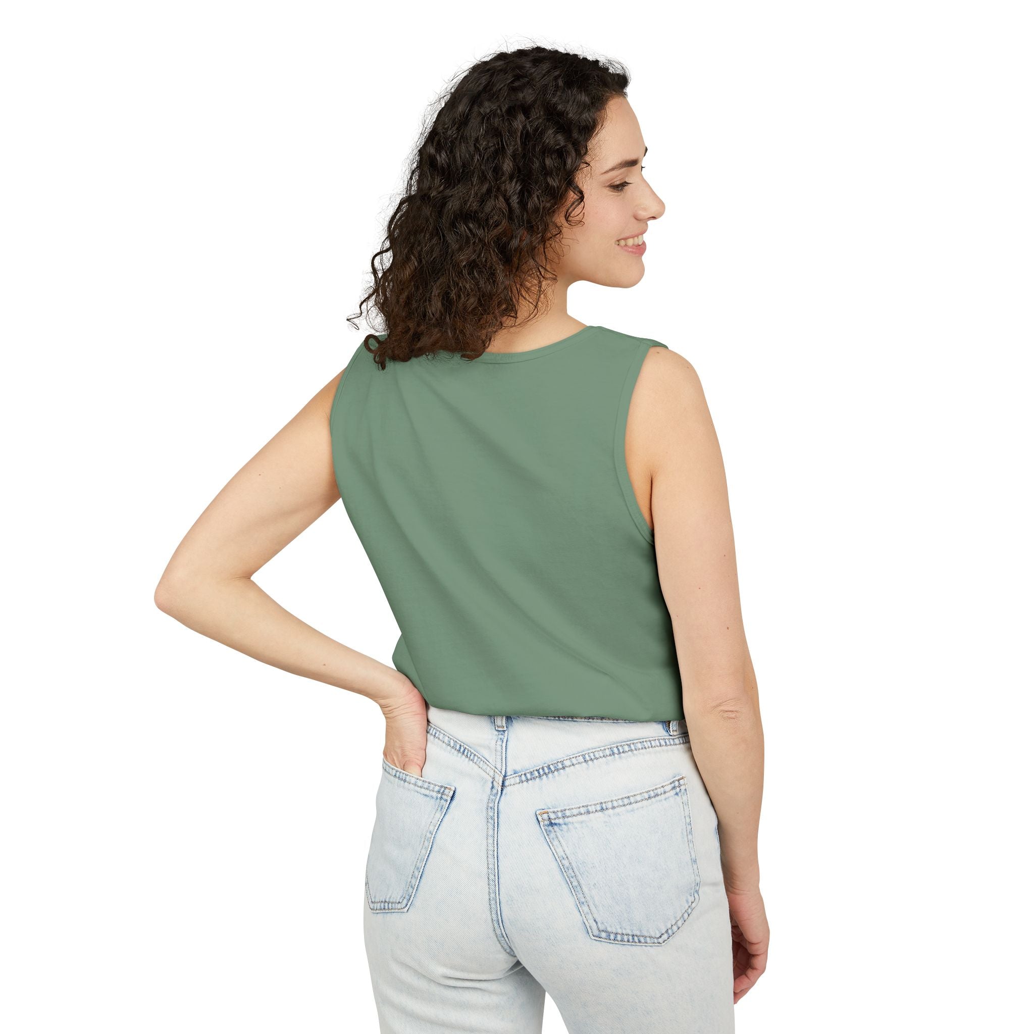 Camiseta sin Mangas Unisex Original Comfort Colors® Garment-Dyed | 100% Algodón Hilado en Anillo