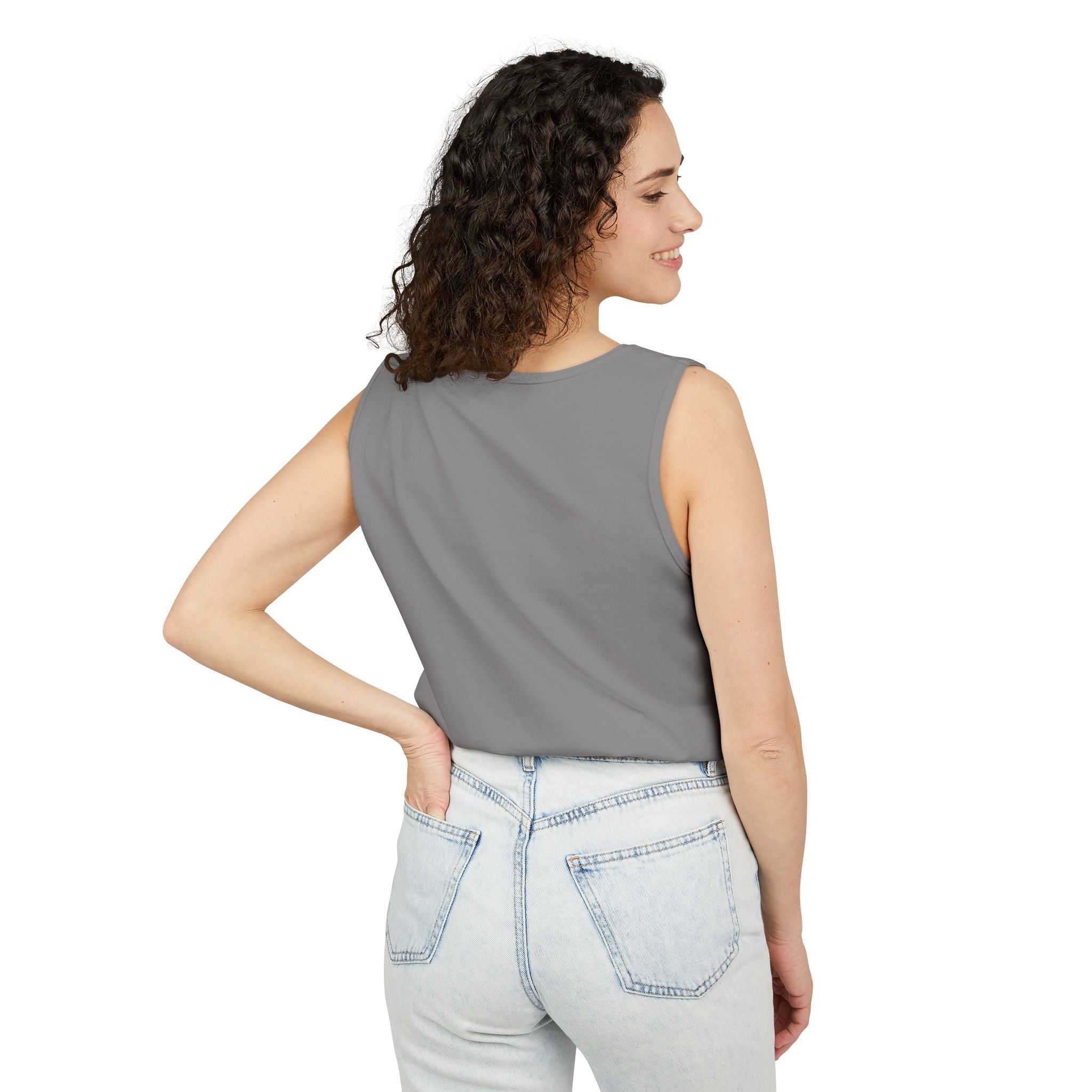 Camiseta sin Mangas Unisex Original Comfort Colors® Garment-Dyed | 100% Algodón Hilado en Anillo