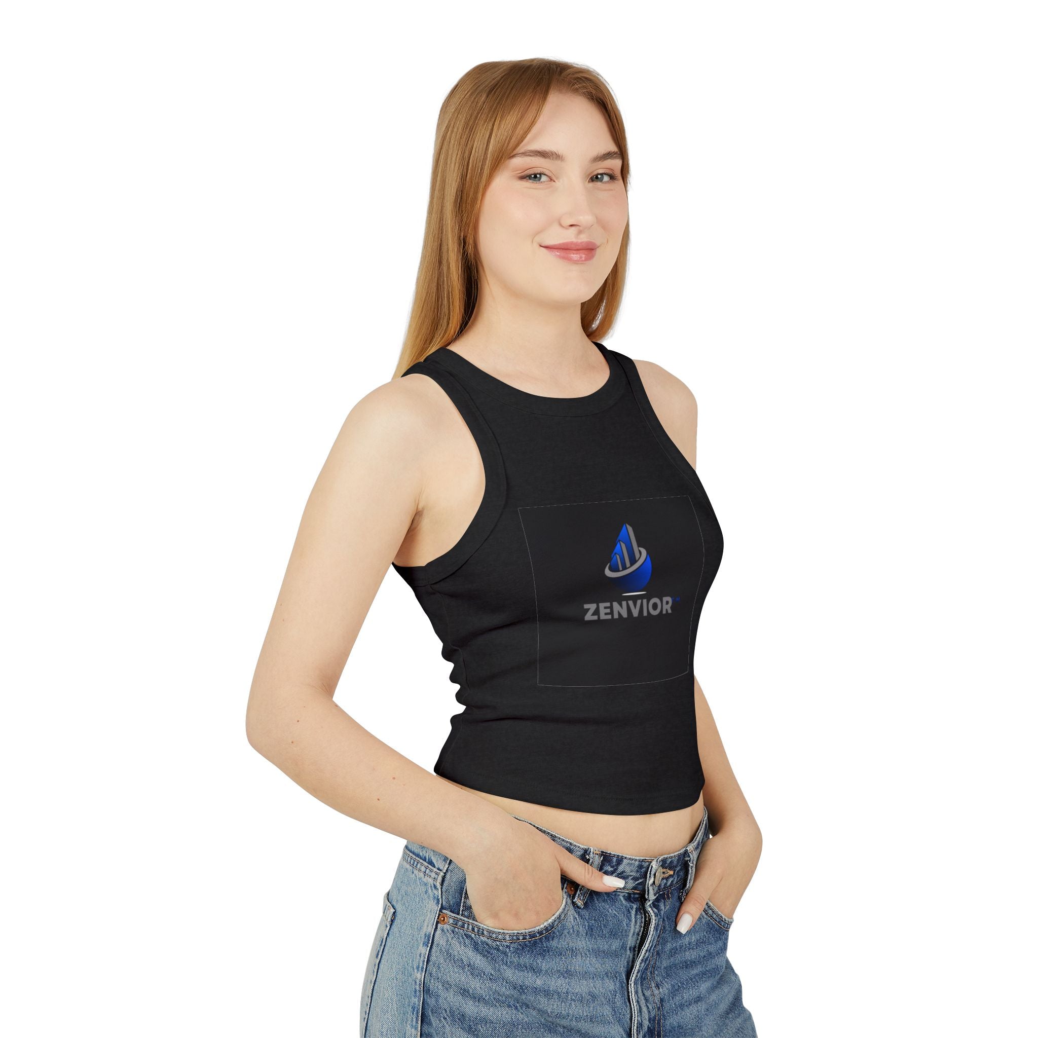 Camiseta Sin Mangas para Mujer Original | Algodón Airlume Premium, Ajuste Elástico y Cuello Alto