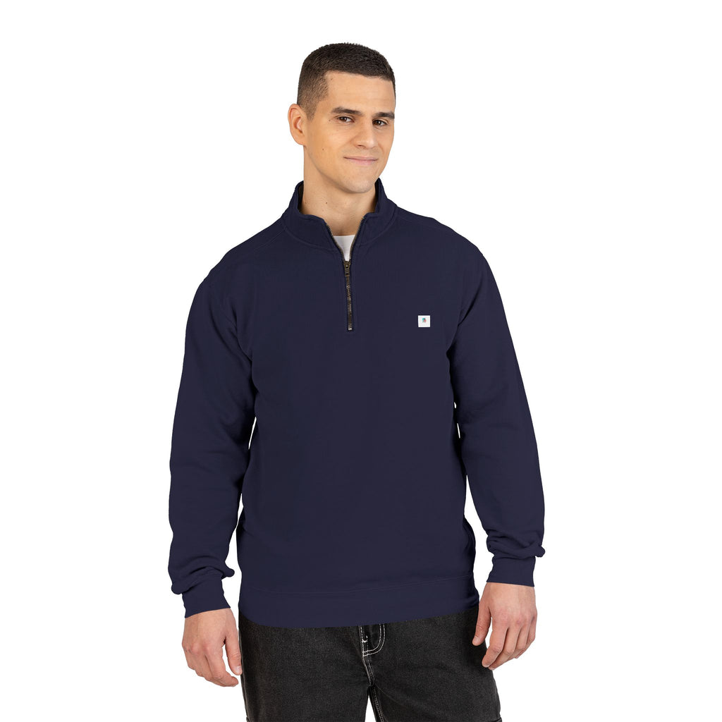 Sudadera Comfort Colors Sudadera 1/4 Zip Sudadera con cremallera unisex Sudadera premium de algodón Sudadera teñida en prenda Pulóver con cuello alto Ropa casual premium Comfort Colors original