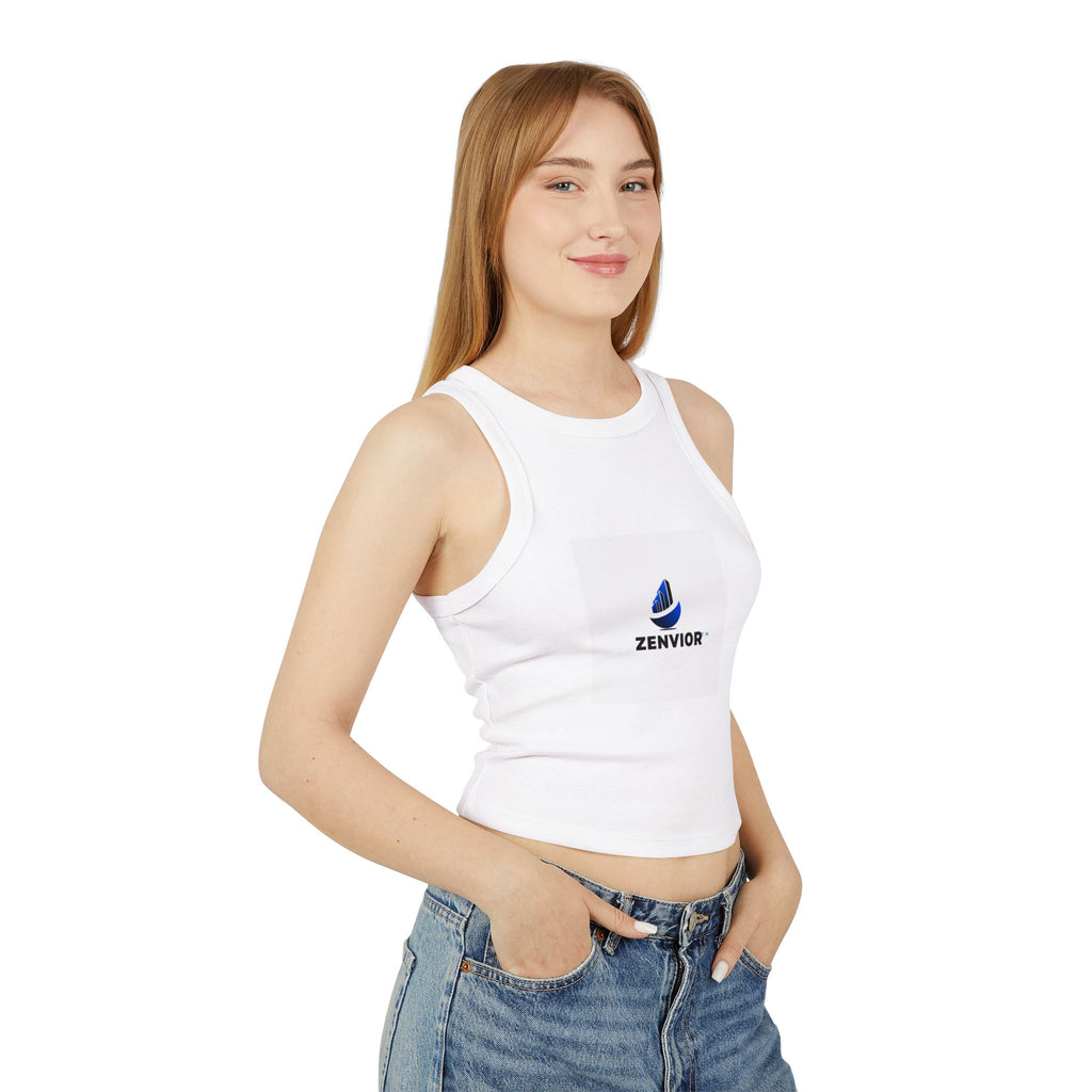 Camiseta Sin Mangas para Mujer Original | Cuello Alto, Algodón Airlume Premium y Ajuste Elástico