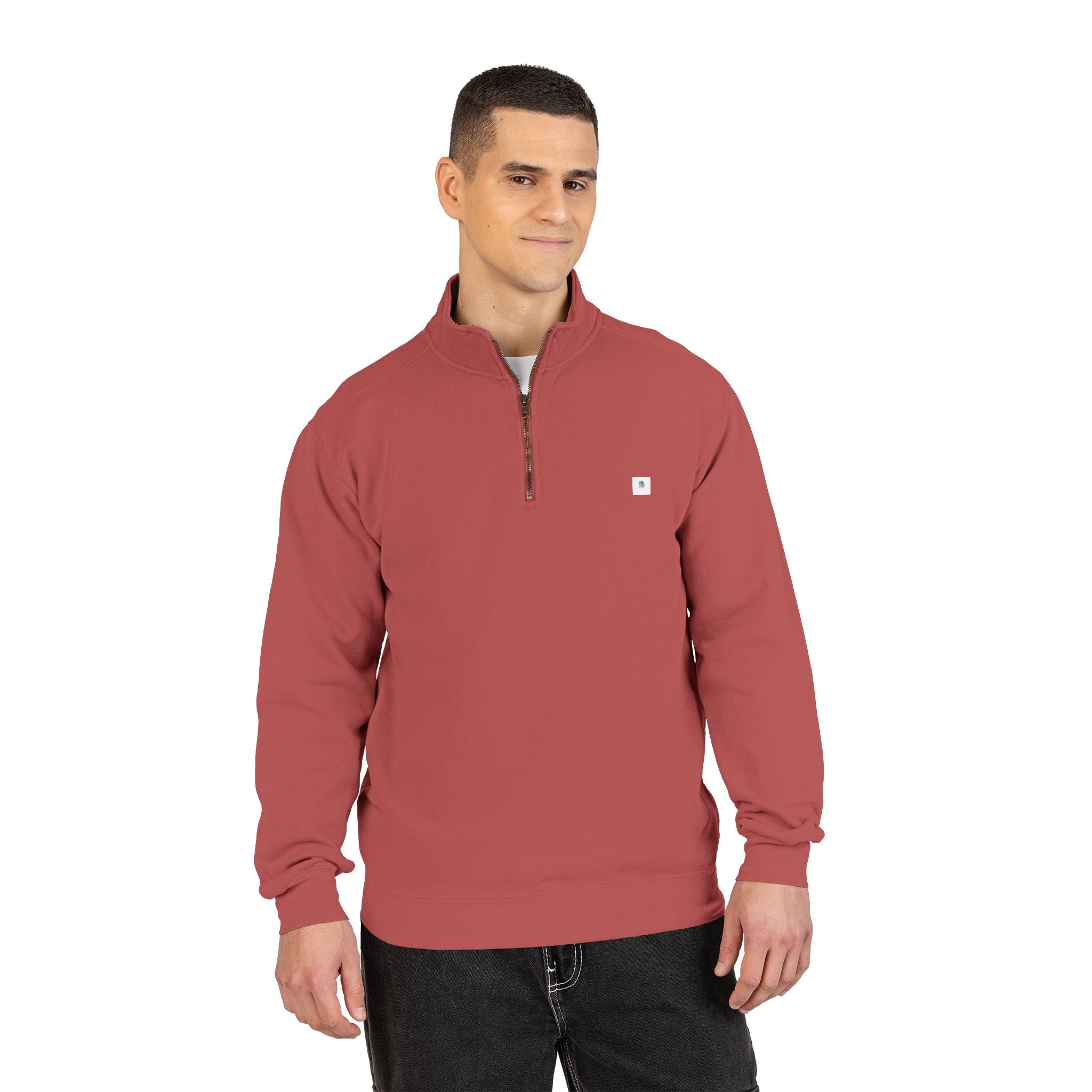 Sudadera Comfort Colors Sudadera 1/4 Zip Sudadera con cremallera unisex Sudadera premium de algodón Sudadera teñida en prenda Pulóver con cuello alto Ropa casual premium Comfort Colors original