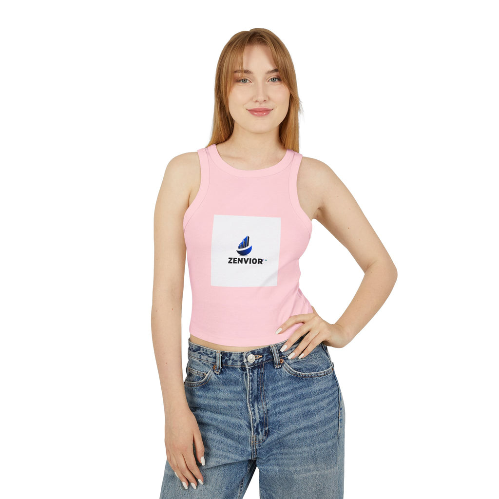 Camiseta Sin Mangas para Mujer Original | Cuello Alto, Algodón Airlume Premium y Ajuste Elástico