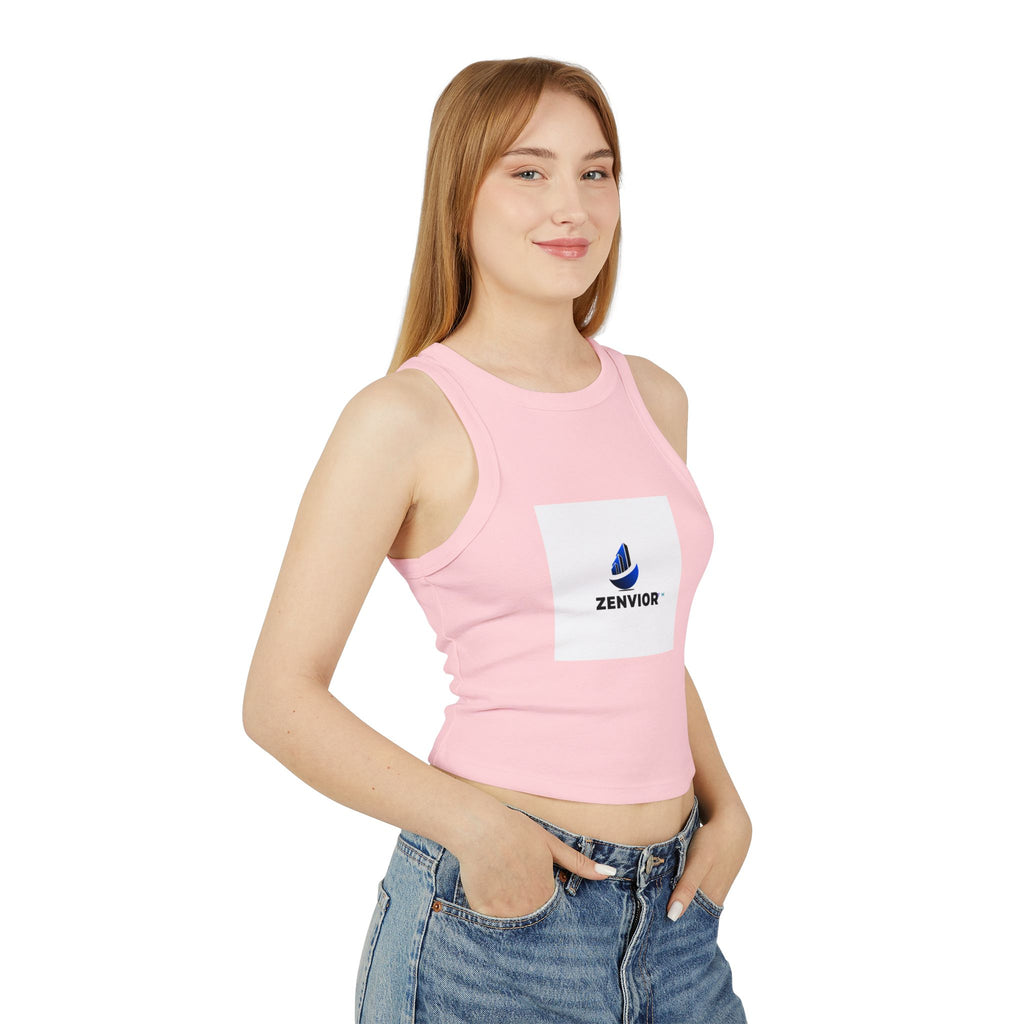 Camiseta Sin Mangas para Mujer Original | Cuello Alto, Algodón Airlume Premium y Ajuste Elástico