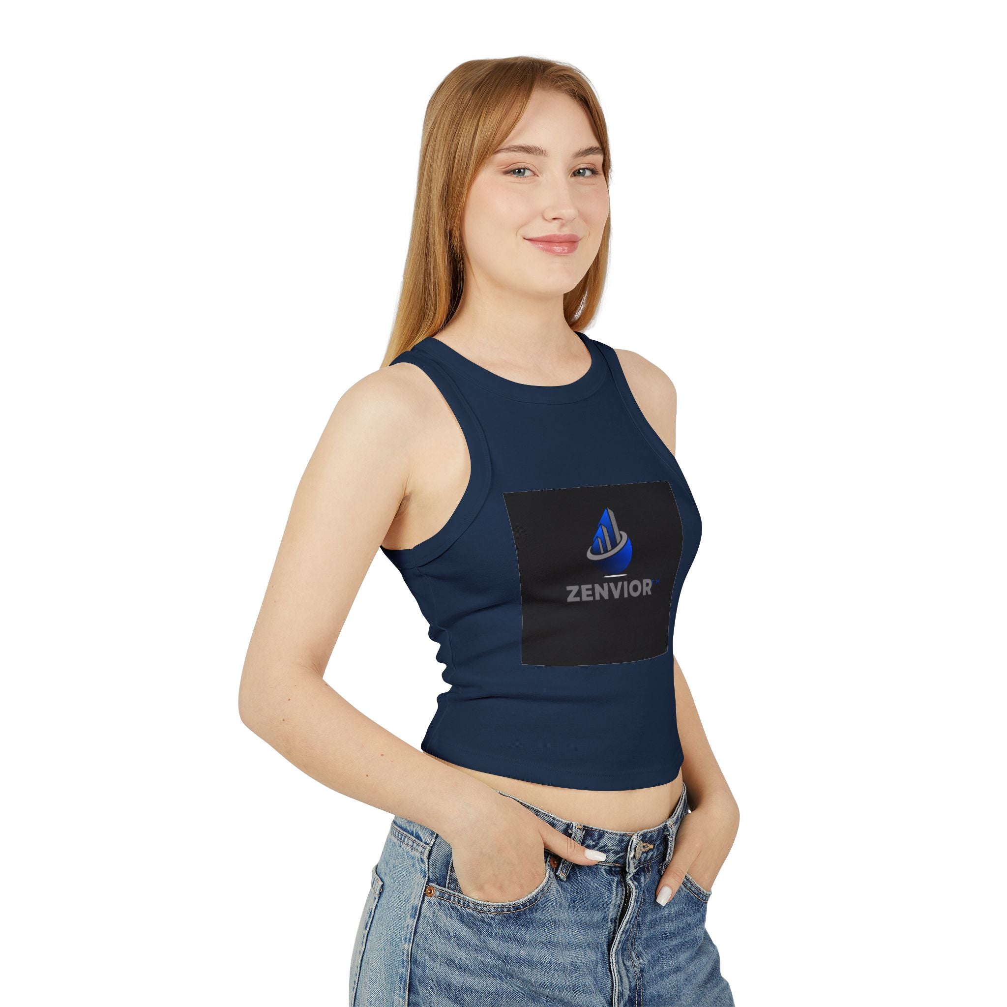 Camiseta Sin Mangas para Mujer Original | Algodón Airlume Premium, Ajuste Elástico y Cuello Alto