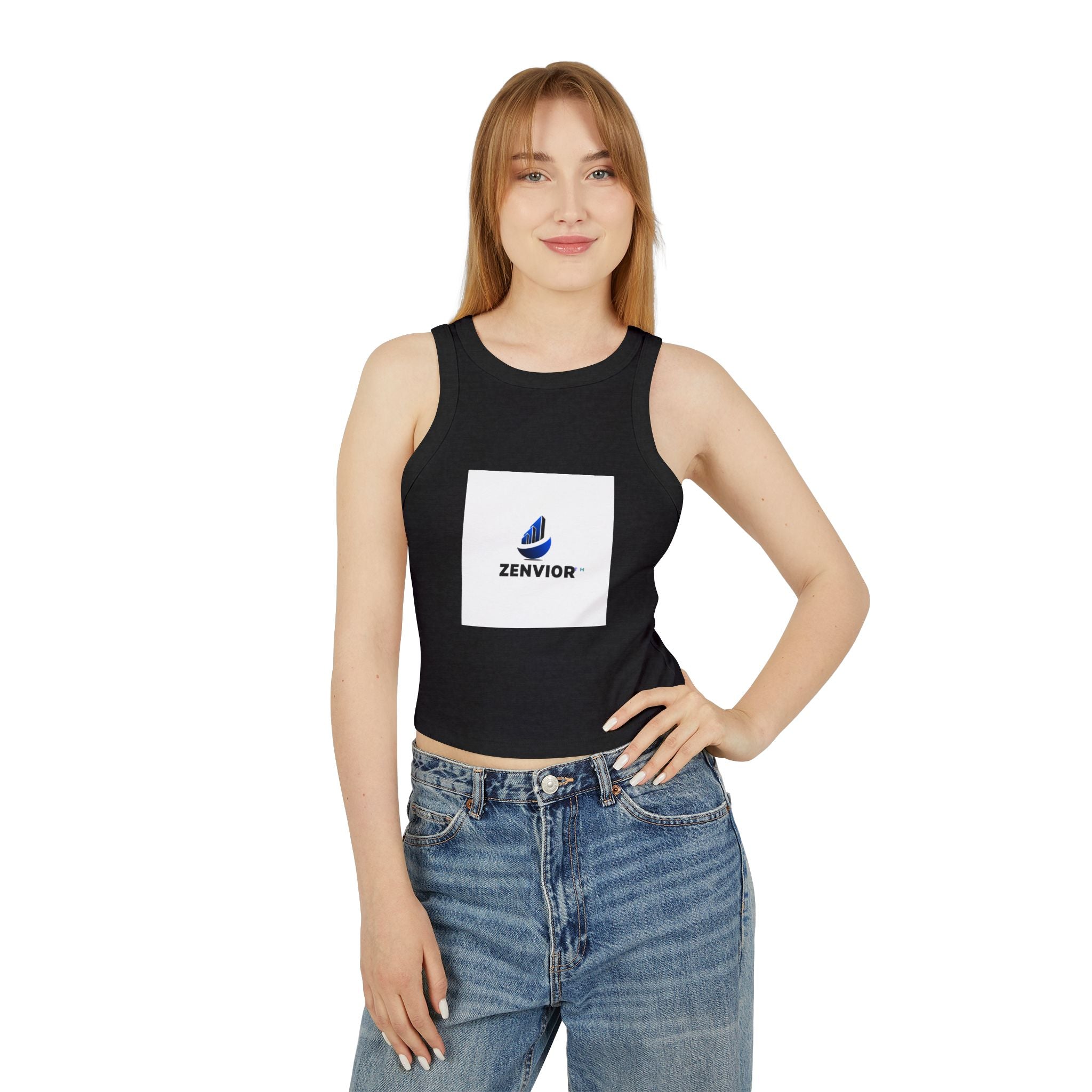 Camiseta Sin Mangas para Mujer Original | Cuello Alto, Algodón Airlume Premium y Ajuste Elástico