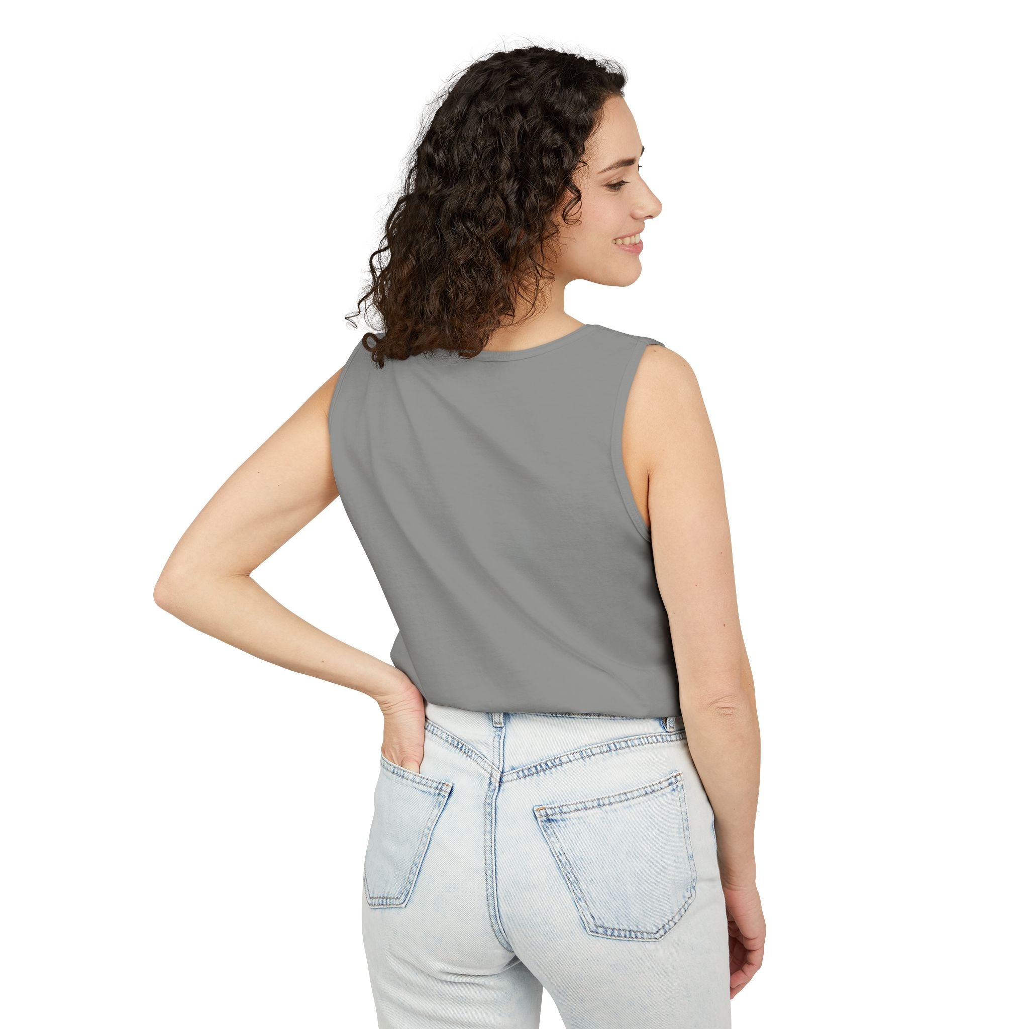 Camiseta sin Mangas Unisex Original Comfort Colors® Garment-Dyed | 100% Algodón Hilado en Anillo