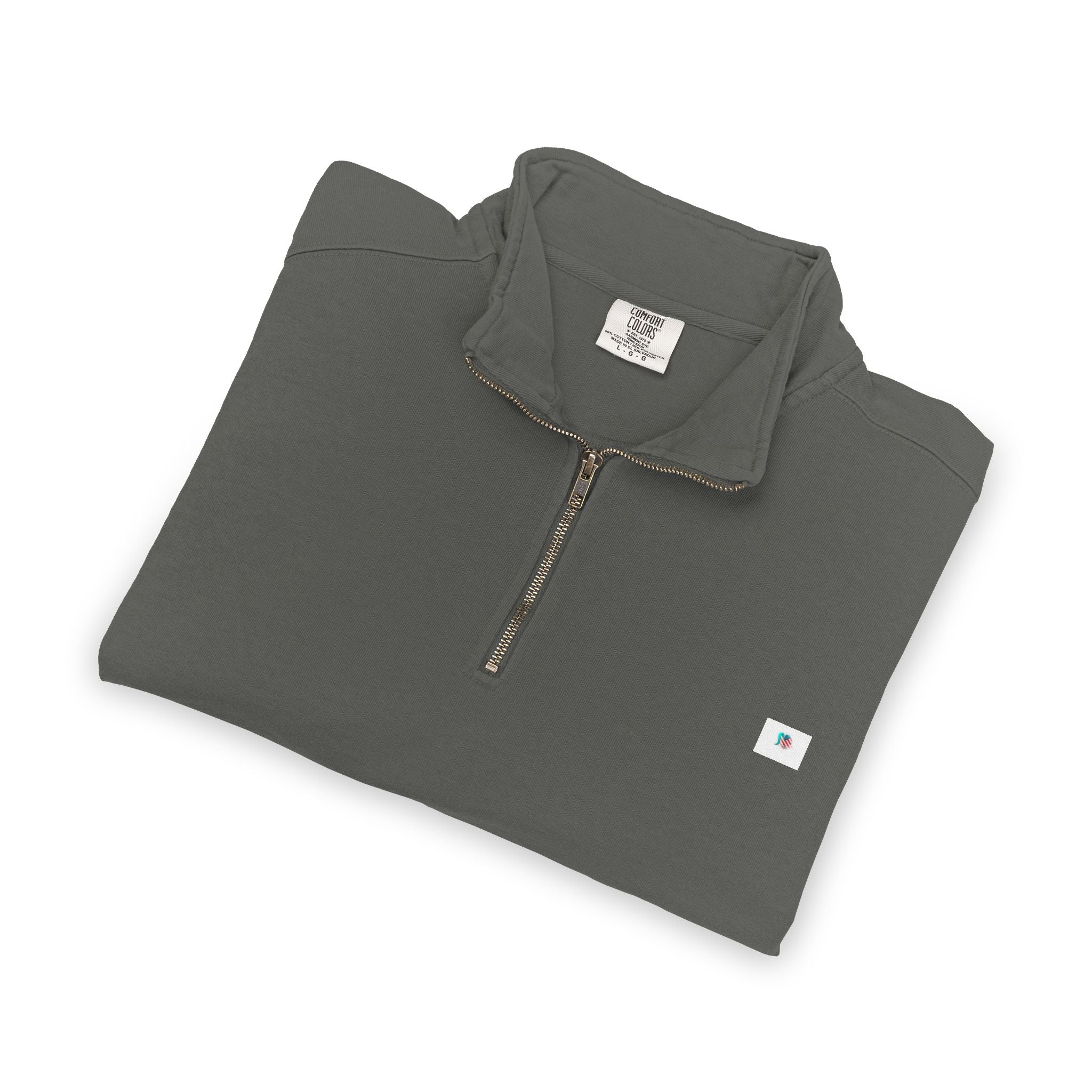 Sudadera Comfort Colors Sudadera 1/4 Zip Sudadera con cremallera unisex Sudadera premium de algodón Sudadera teñida en prenda Pulóver con cuello alto Ropa casual premium Comfort Colors original
