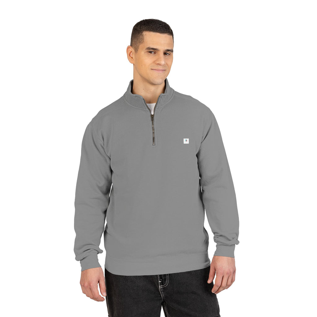 Sudadera Comfort Colors Sudadera 1/4 Zip Sudadera con cremallera unisex Sudadera premium de algodón Sudadera teñida en prenda Pulóver con cuello alto Ropa casual premium Comfort Colors original