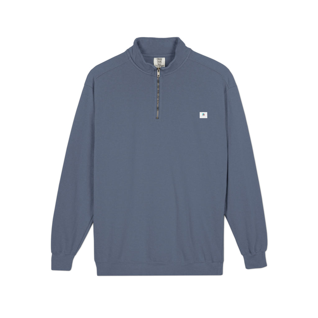 Sudadera Comfort Colors Sudadera 1/4 Zip Sudadera con cremallera unisex Sudadera premium de algodón Sudadera teñida en prenda Pulóver con cuello alto Ropa casual premium Comfort Colors original